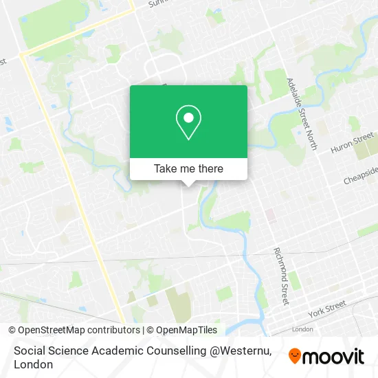 Social Science Academic Counselling @Westernu map