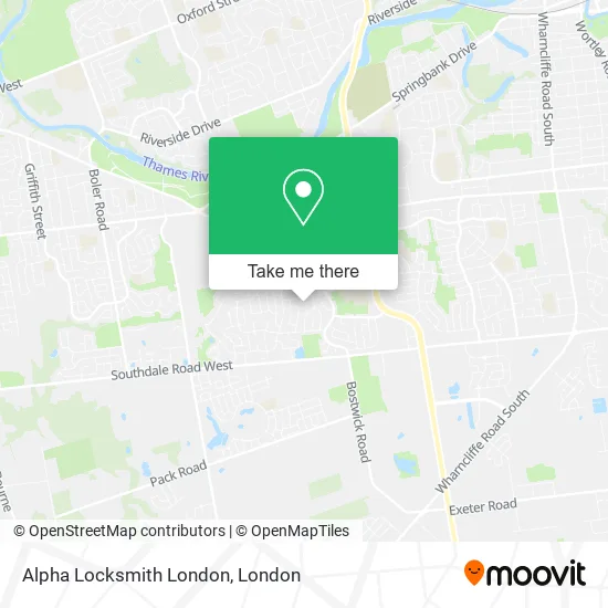 Alpha Locksmith London map