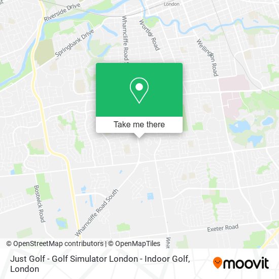 Just Golf - Golf Simulator London - Indoor Golf map