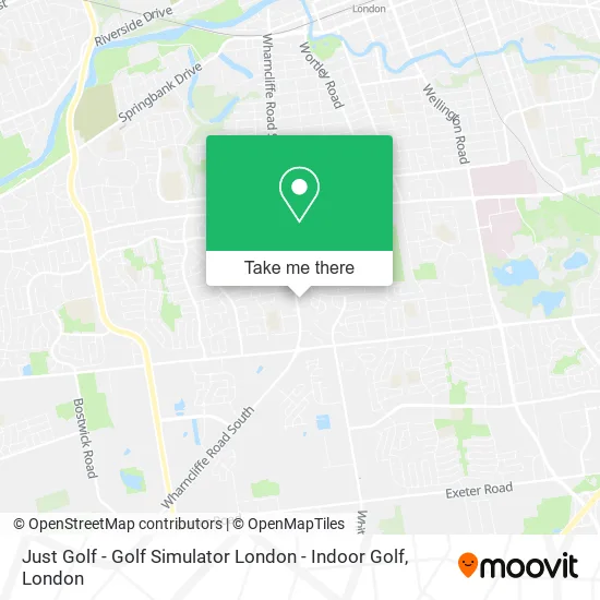 Just Golf - Golf Simulator London - Indoor Golf map