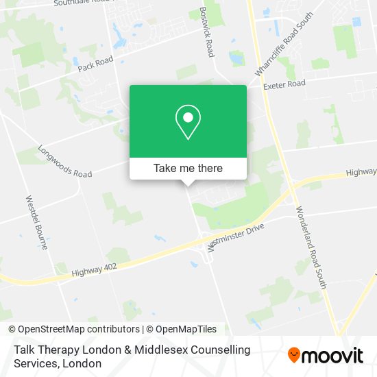 Talk Therapy London & Middlesex Counselling Services map