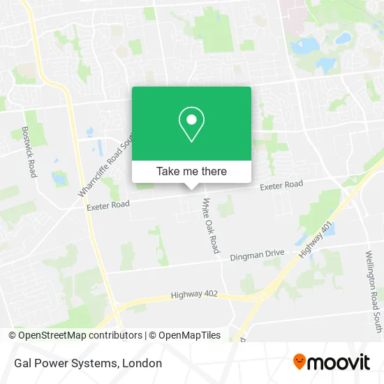 Gal Power Systems map