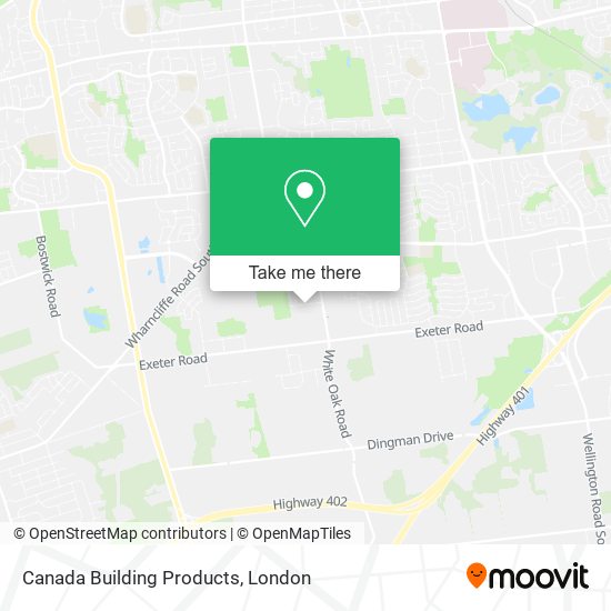 Canada Building Products map