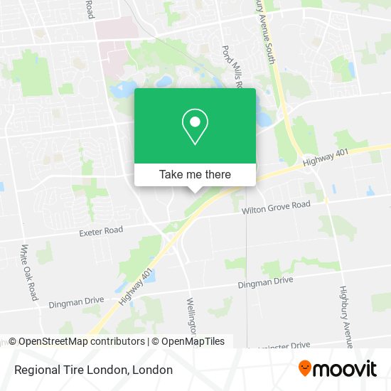 Regional Tire London map