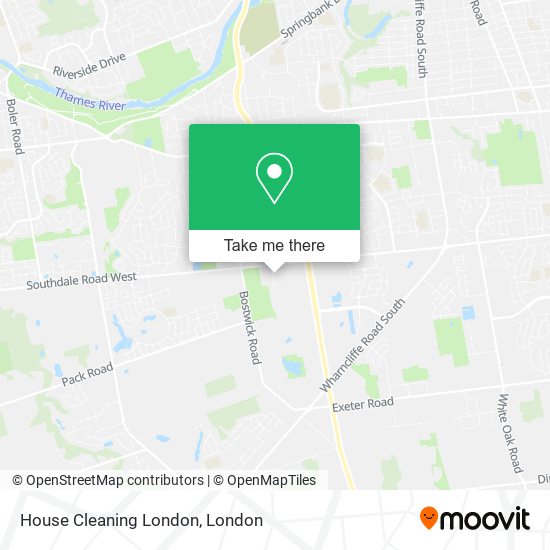 House Cleaning London map