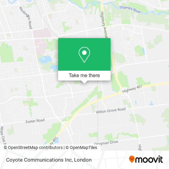 Coyote Communications Inc map
