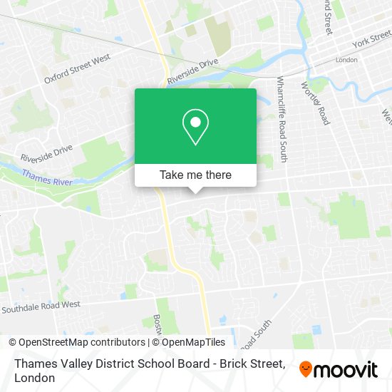 Thames Valley District School Board - Brick Street map