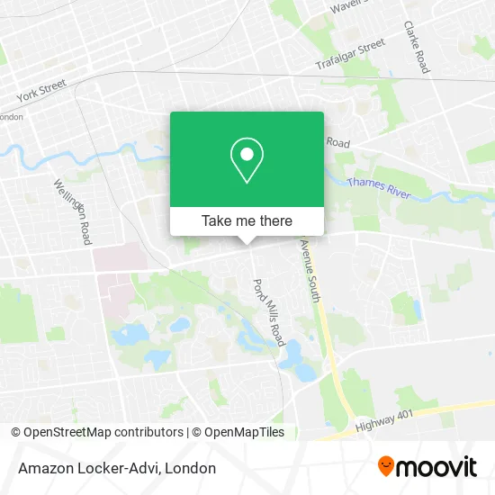 Amazon Locker-Advi map