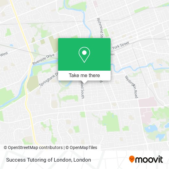 Success Tutoring of London map