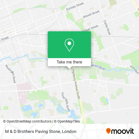 M & D Brothers Paving Stone map