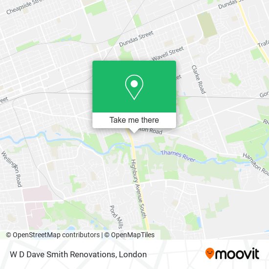 W D Dave Smith Renovations map