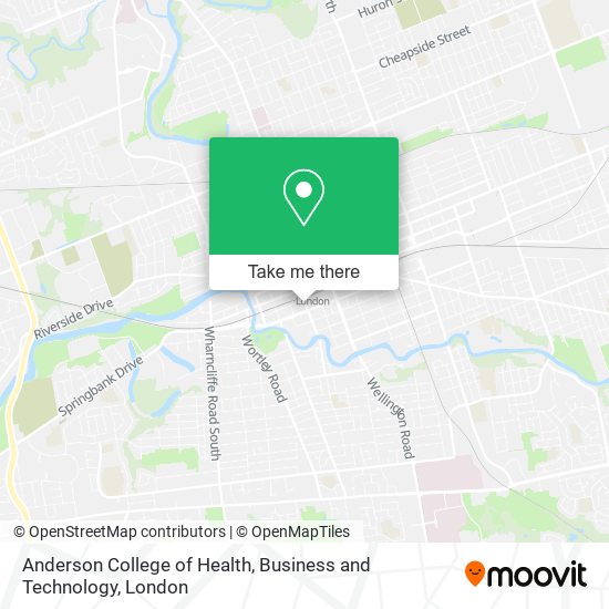 Anderson College of Health, Business and Technology map