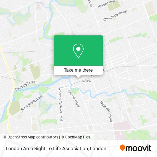 London Area Right To Life Association map