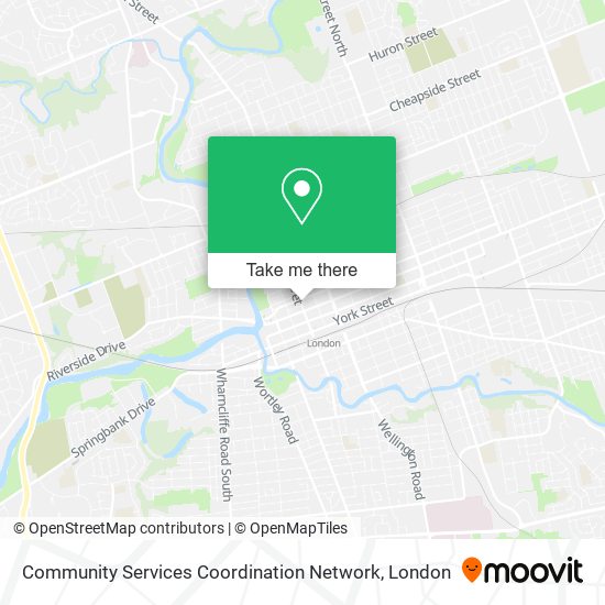 Community Services Coordination Network map