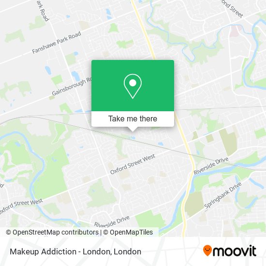 Makeup Addiction - London map