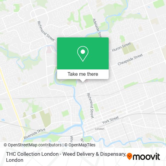 THC Collection London - Weed Delivery & Dispensary map