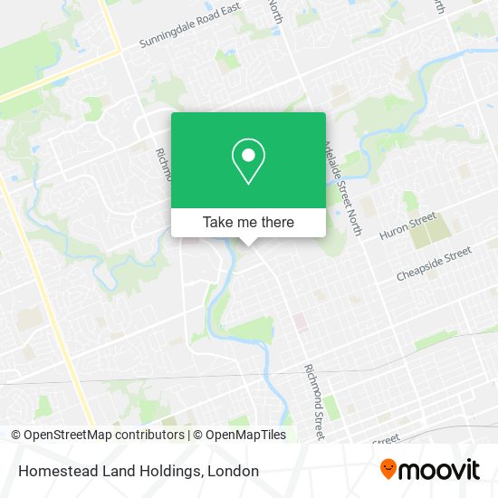 Homestead Land Holdings map