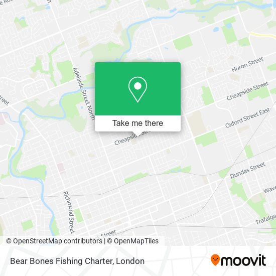 Bear Bones Fishing Charter map
