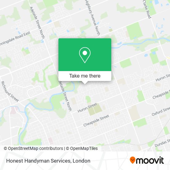 Honest Handyman Services map