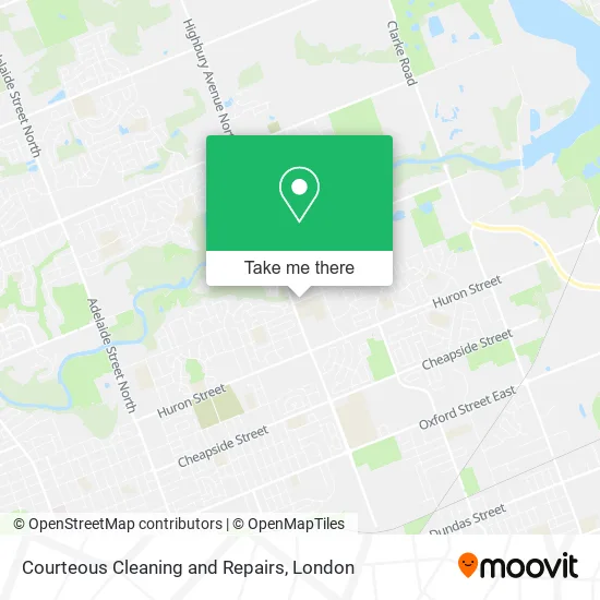 Courteous Cleaning and Repairs map