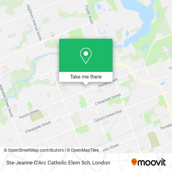 Ste-Jeanne-D'Arc Catholic Elem Sch plan