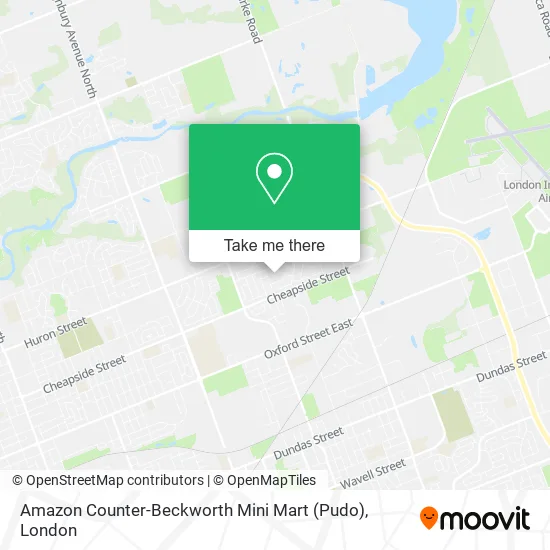 Amazon Counter-Beckworth Mini Mart (Pudo) map