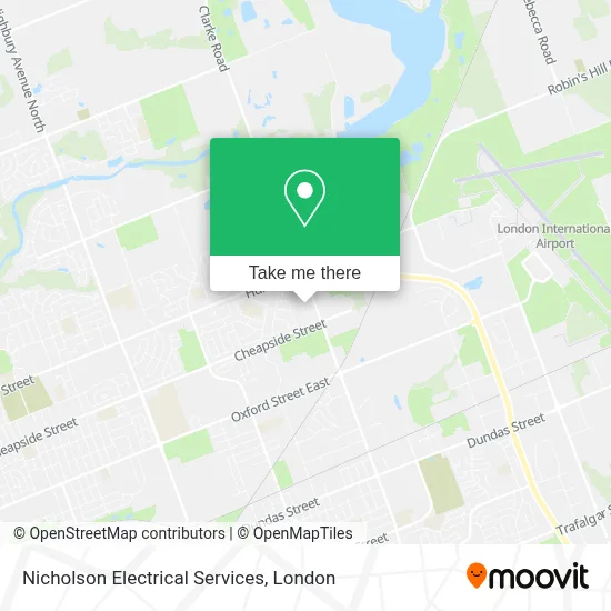 Nicholson Electrical Services map