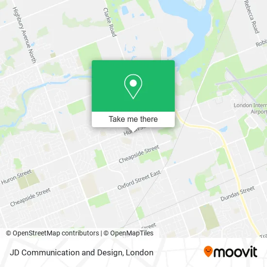 JD Communication and Design map