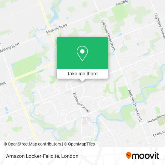 Amazon Locker-Felicite map