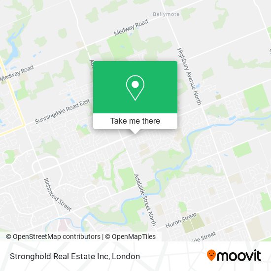 Stronghold Real Estate Inc map