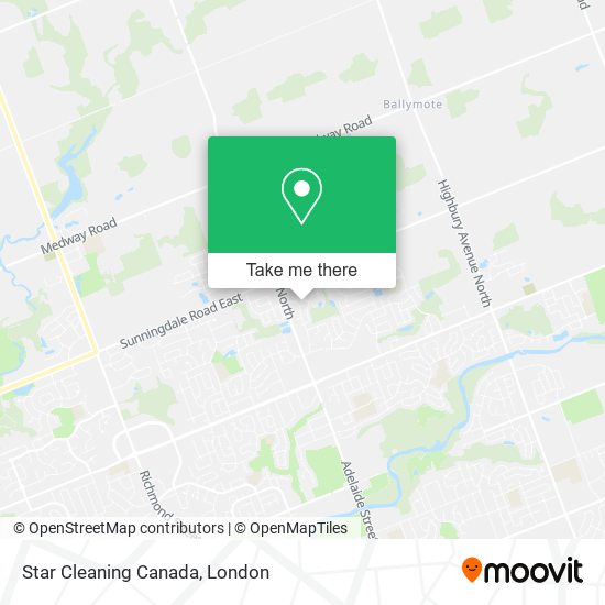 Star Cleaning Canada map