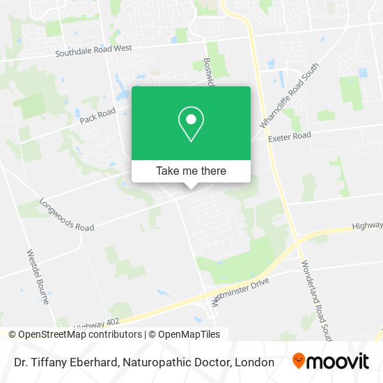 Dr. Tiffany Eberhard, Naturopathic Doctor map