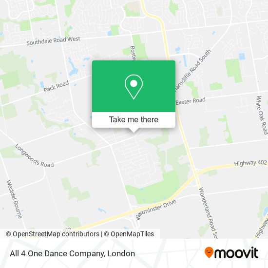 All 4 One Dance Company map