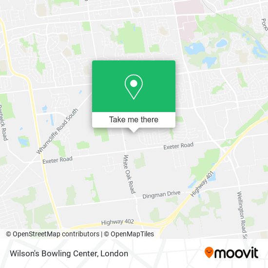 Wilson's Bowling Center plan