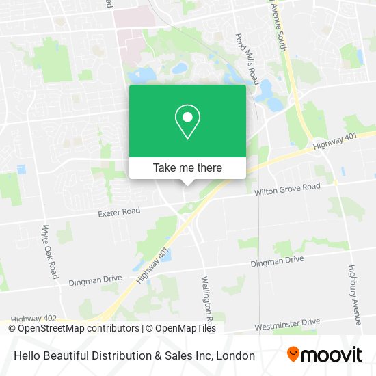 Hello Beautiful Distribution & Sales Inc map