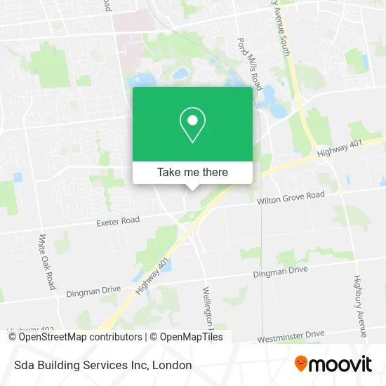 Sda Building Services Inc map