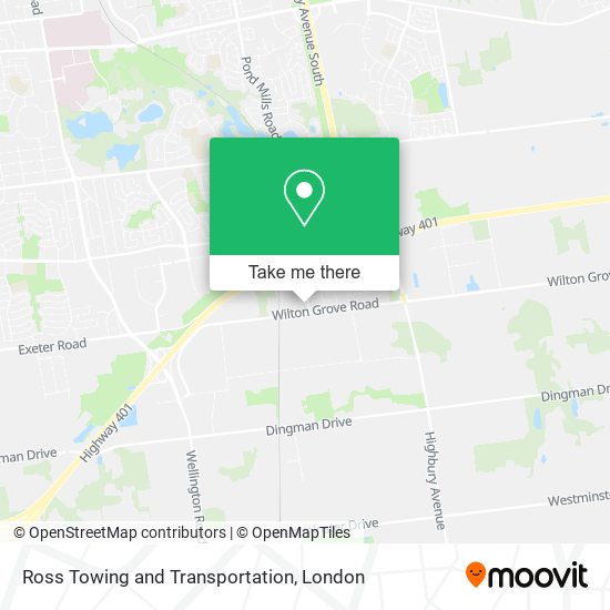 Ross Towing and Transportation map