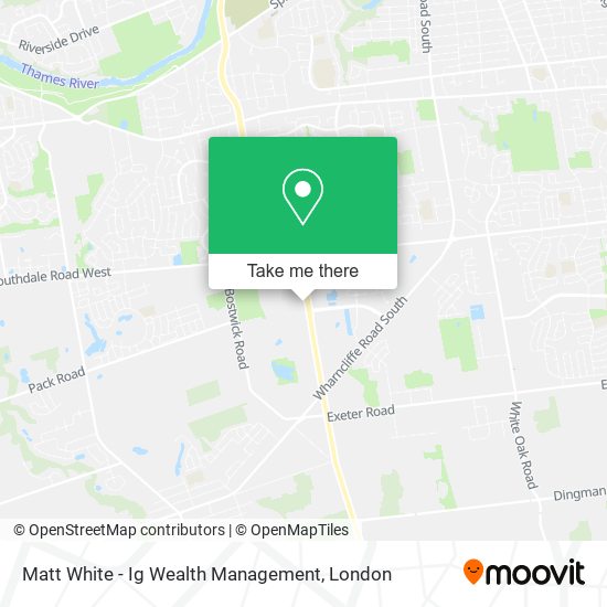 Matt White - Ig Wealth Management plan