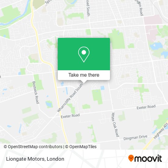 Liongate Motors map