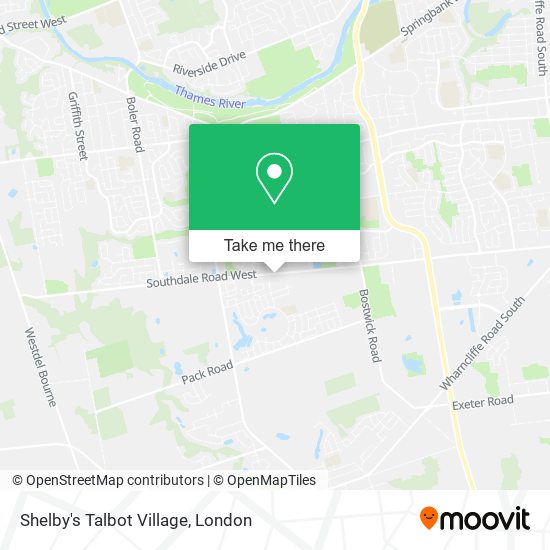 Shelby's Talbot Village map