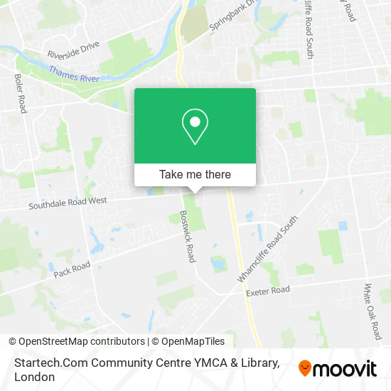 Startech.Com Community Centre YMCA & Library map