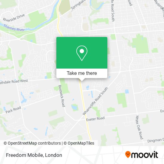 Freedom Mobile map