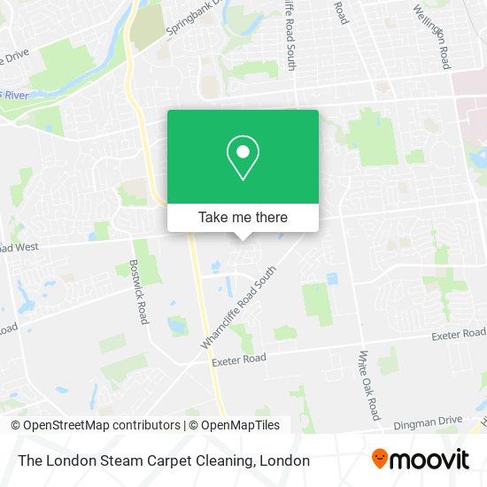 The London Steam Carpet Cleaning map