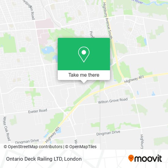 Ontario Deck Railing LTD map
