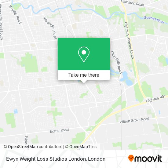 Ewyn Weight Loss Studios London map