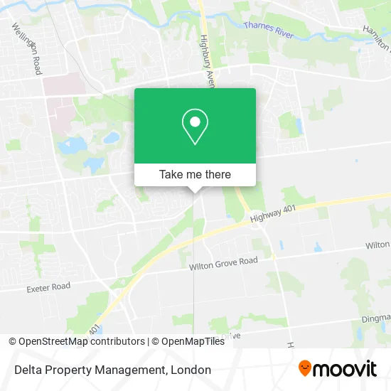 Delta Property Management map
