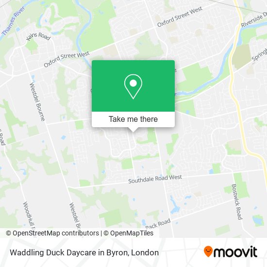 Waddling Duck Daycare in Byron map