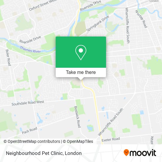 Neighbourhood Pet Clinic map