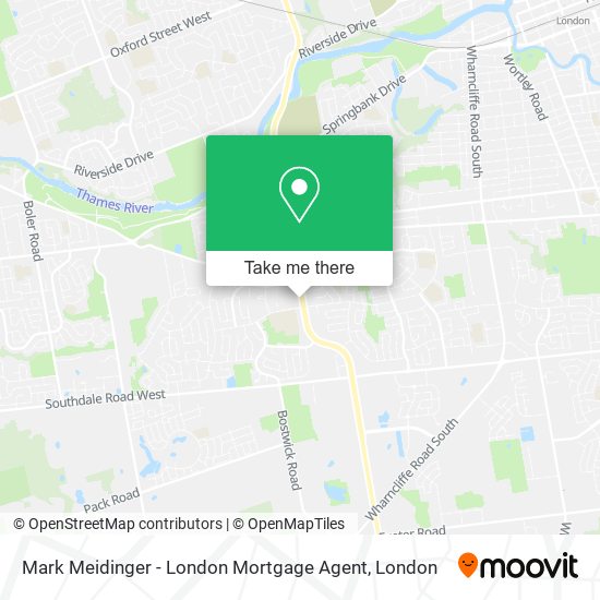 Mark Meidinger - London Mortgage Agent map