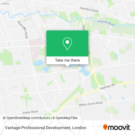 Vantage Professional Development map